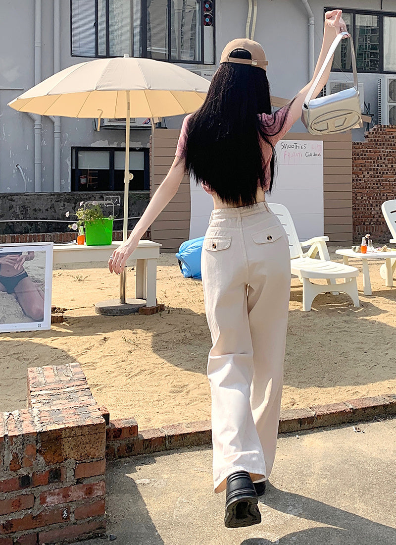 High Waisted Straight Leg Jeans For Women