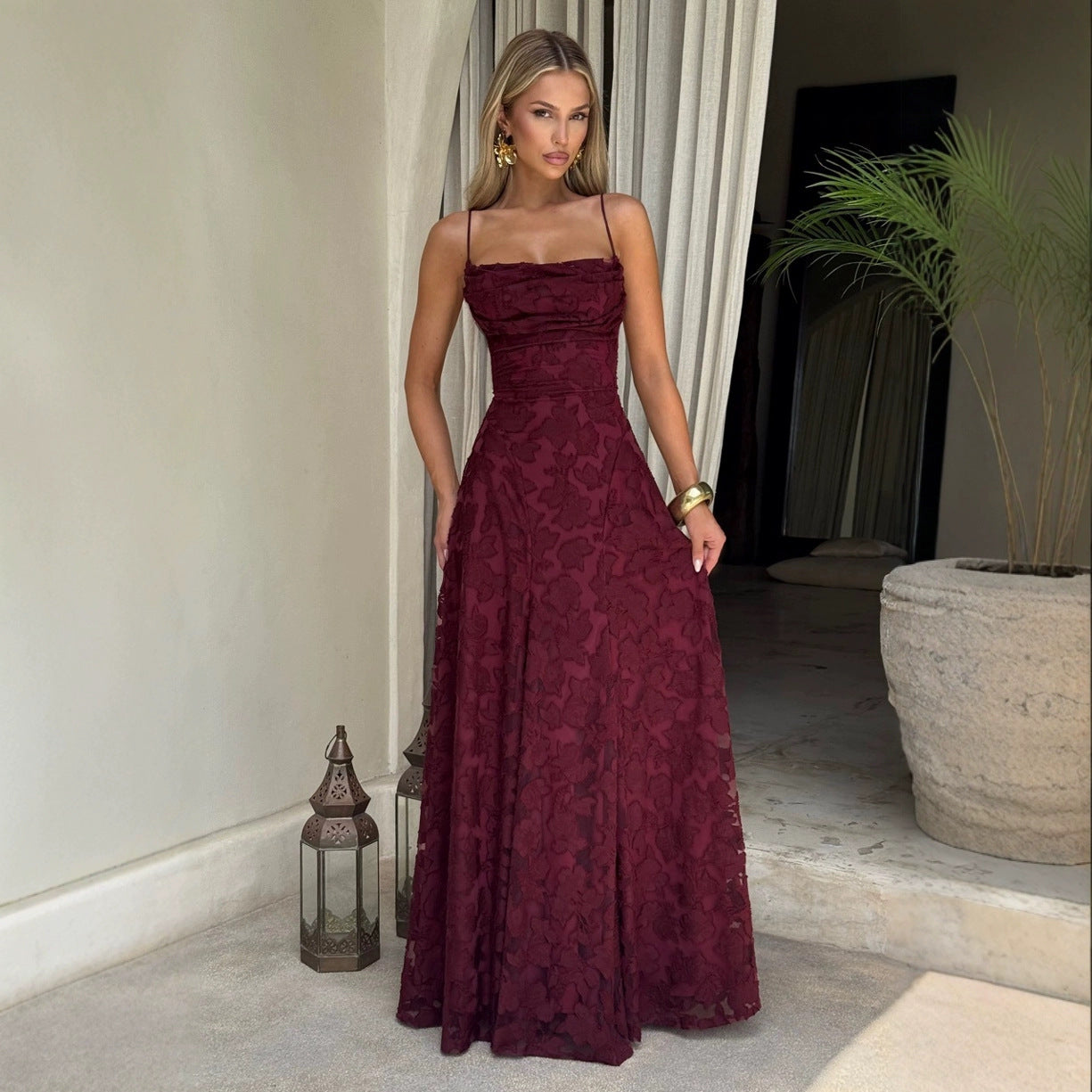 francisca lace corset maxi dress Francisa