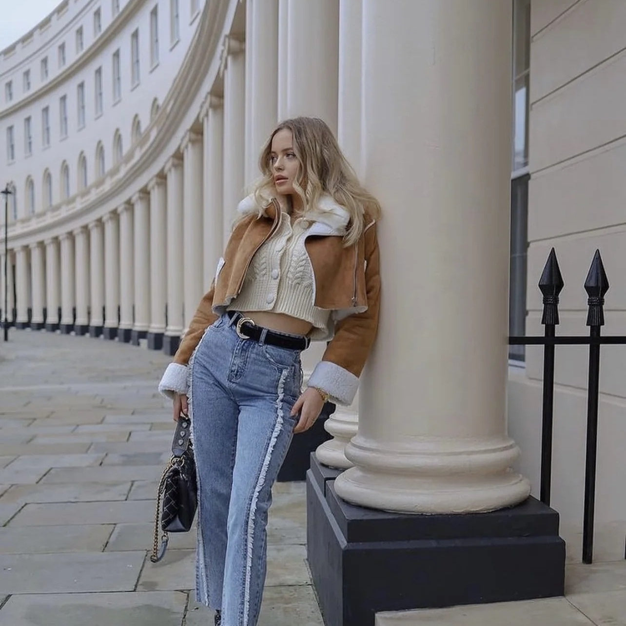 Lapel Loose Short Suede Jacket