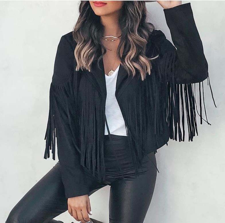 Faux Suede Leather Jacket