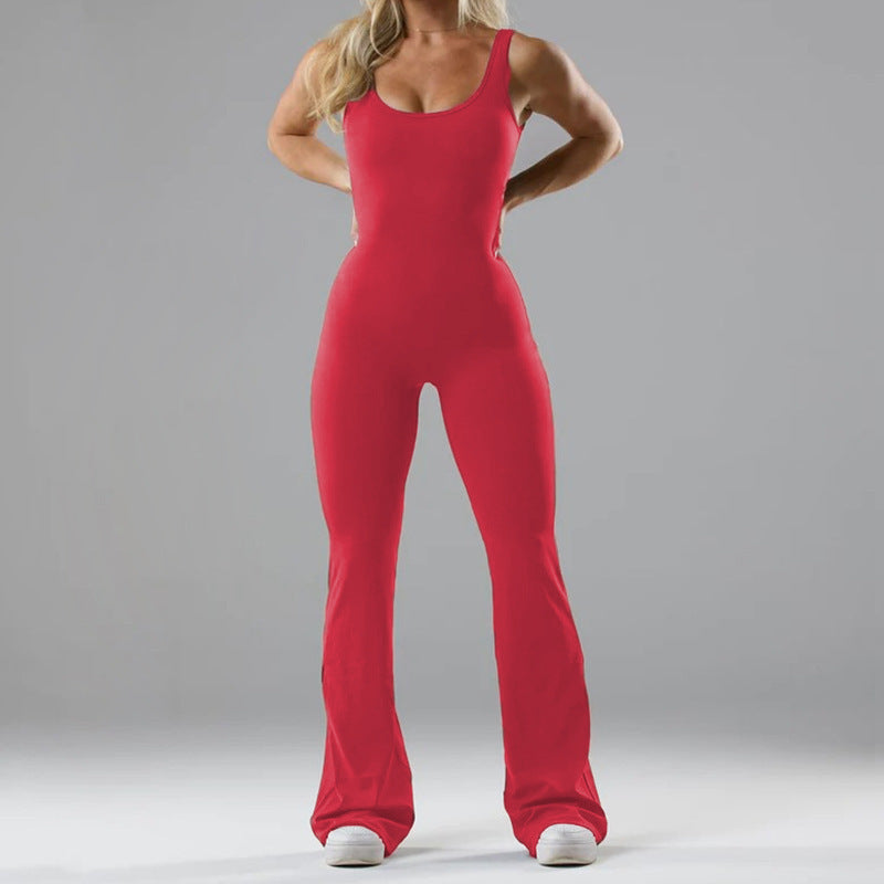 Yoga Bodysuit Hollow Seamless-Gymwear