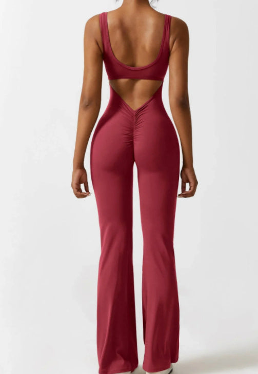 Yoga Bodysuit Hollow Seamless-Gymwear