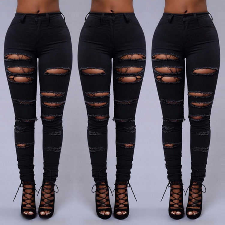 Layla High-waist Ripped Jeans