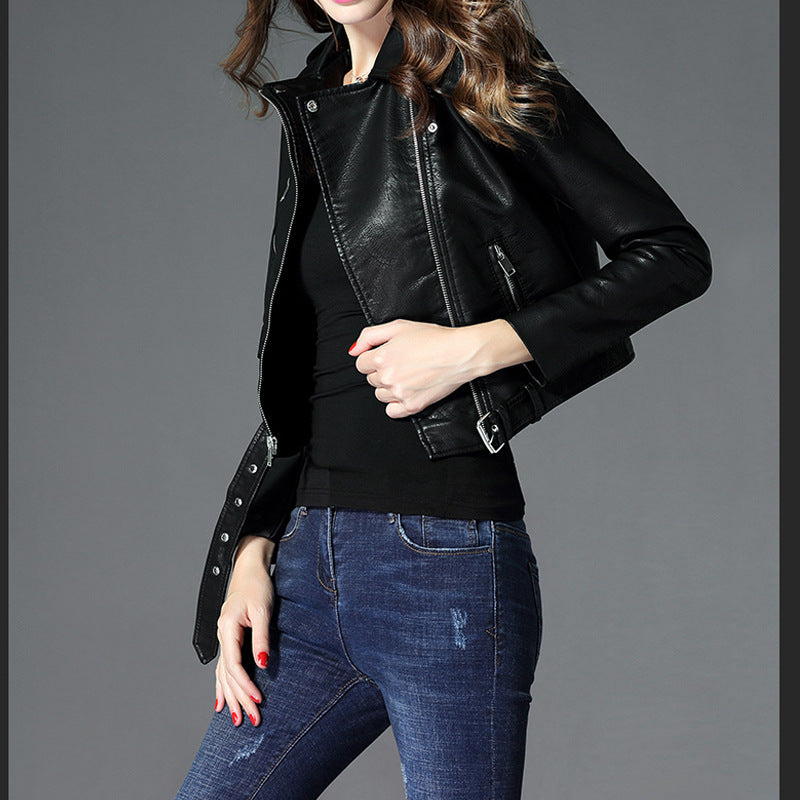 Black Tessa Leather Jacket