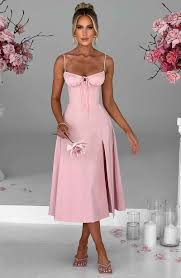 Deanna Midi Dress pink