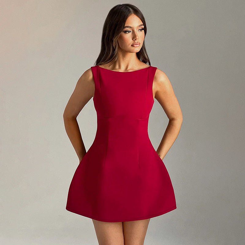 Alana Mini Dress Elegant Satin Bodycon Partywear for Women | Qorsage Alana Mini Dress Elegant Satin Bodycon Partywear for Women | Qorsage