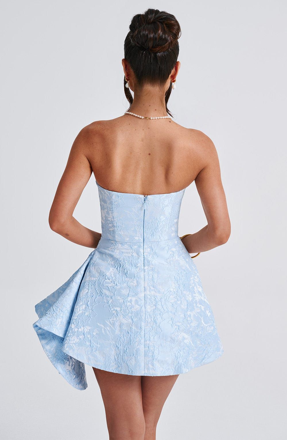 Elodie mini dress back view elegant mini dress for night party